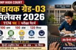 MP High Court Assistant Grade 3 Syllabus 2026