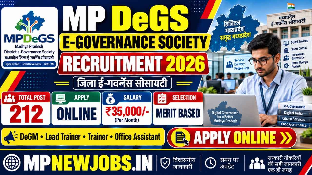 MP DeGS E Governance Society Recruitment 2026