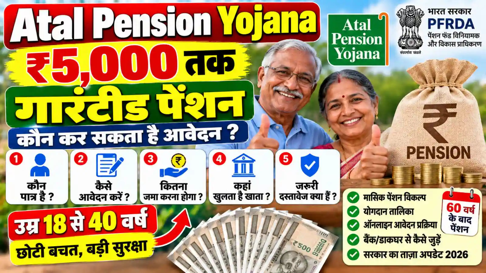 Atal Pension Yojana 2026