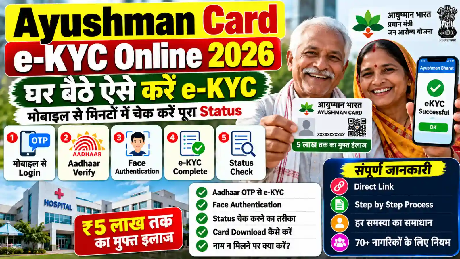 Ayushman Card e-KYC Online 2026