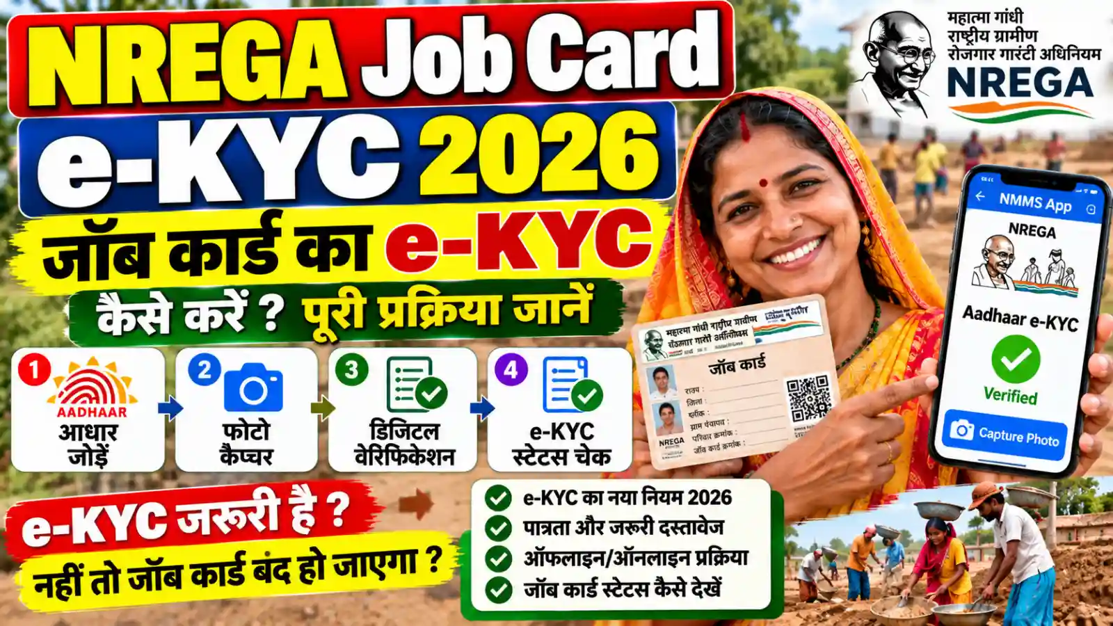NREGA Job Card e-KYC 2026