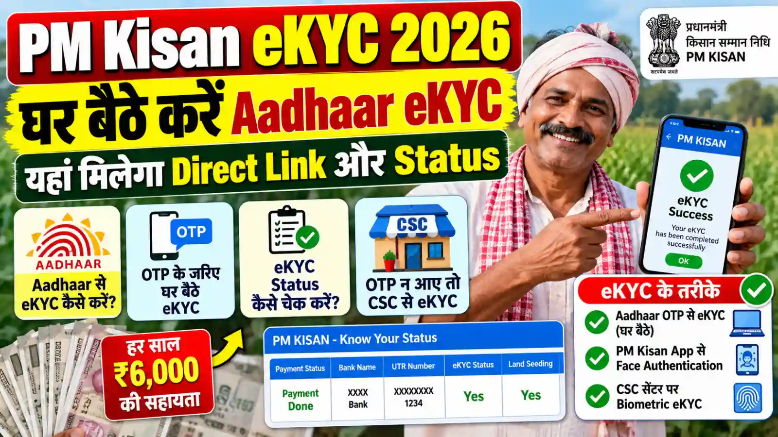 PM Kisan eKYC 2026